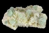 Fluorite with Manganese Inclusions on Quartz - Arizona #133668-1